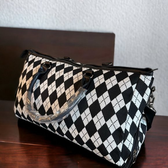 Women's Geometric Large Capacity Travel Hand Bag/Shoulder Bag - Picture 2 of 8